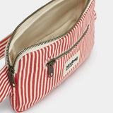 Hindbag - HARRY Bauchtasche • Feine Streifen Rot - ROSA ECK