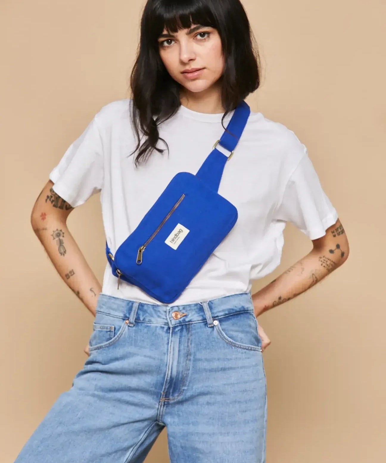 Hindbag - HARRY Bauchtasche • Knallblau - ROSA ECK