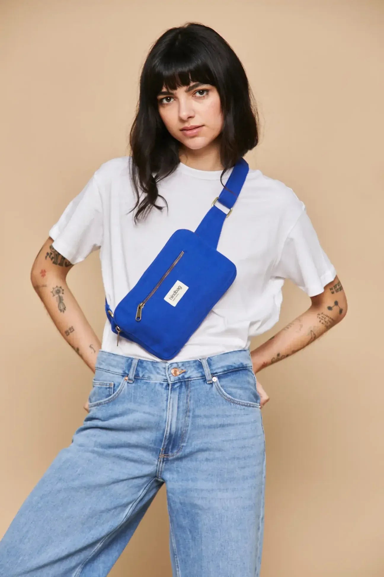Hindbag - HARRY Bauchtasche • Knallblau - ROSA ECK