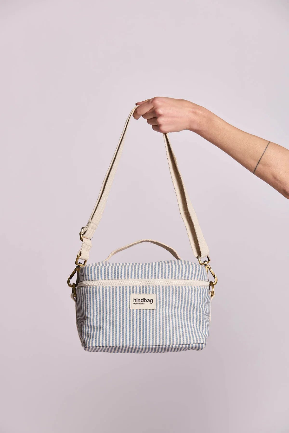 Hindbag - IGOR Kühltasche • Feine Streifen Blau - ROSA ECK