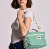 Hindbag - IGOR Kühltasche • Feine Streifen Grün - ROSA ECK