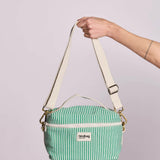 Hindbag - IGOR Kühltasche • Feine Streifen Grün - ROSA ECK