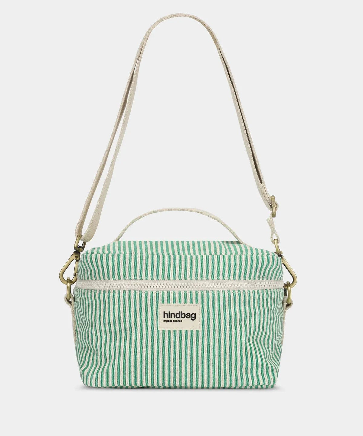 Hindbag - IGOR Kühltasche • Feine Streifen Grün - ROSA ECK