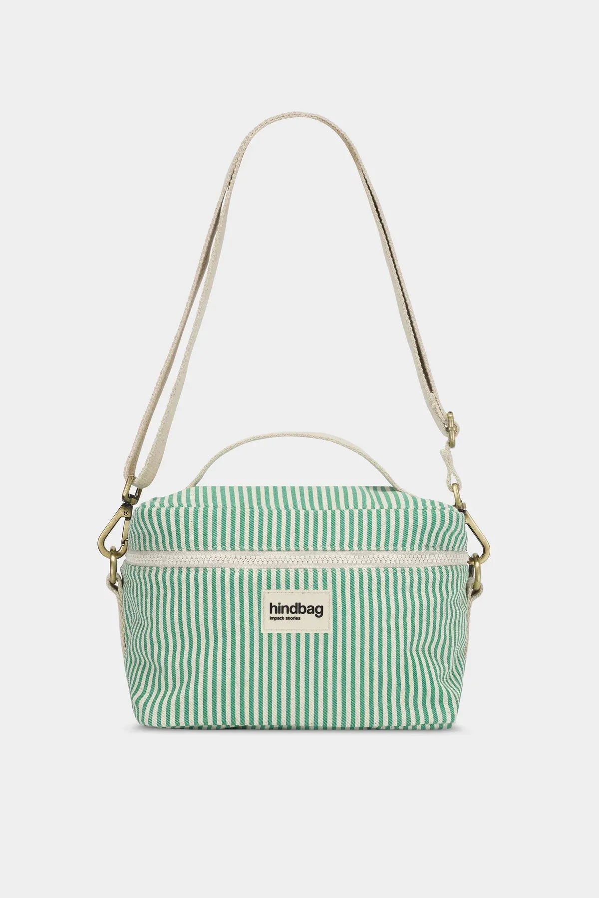 Hindbag - IGOR Kühltasche • Feine Streifen Grün - ROSA ECK