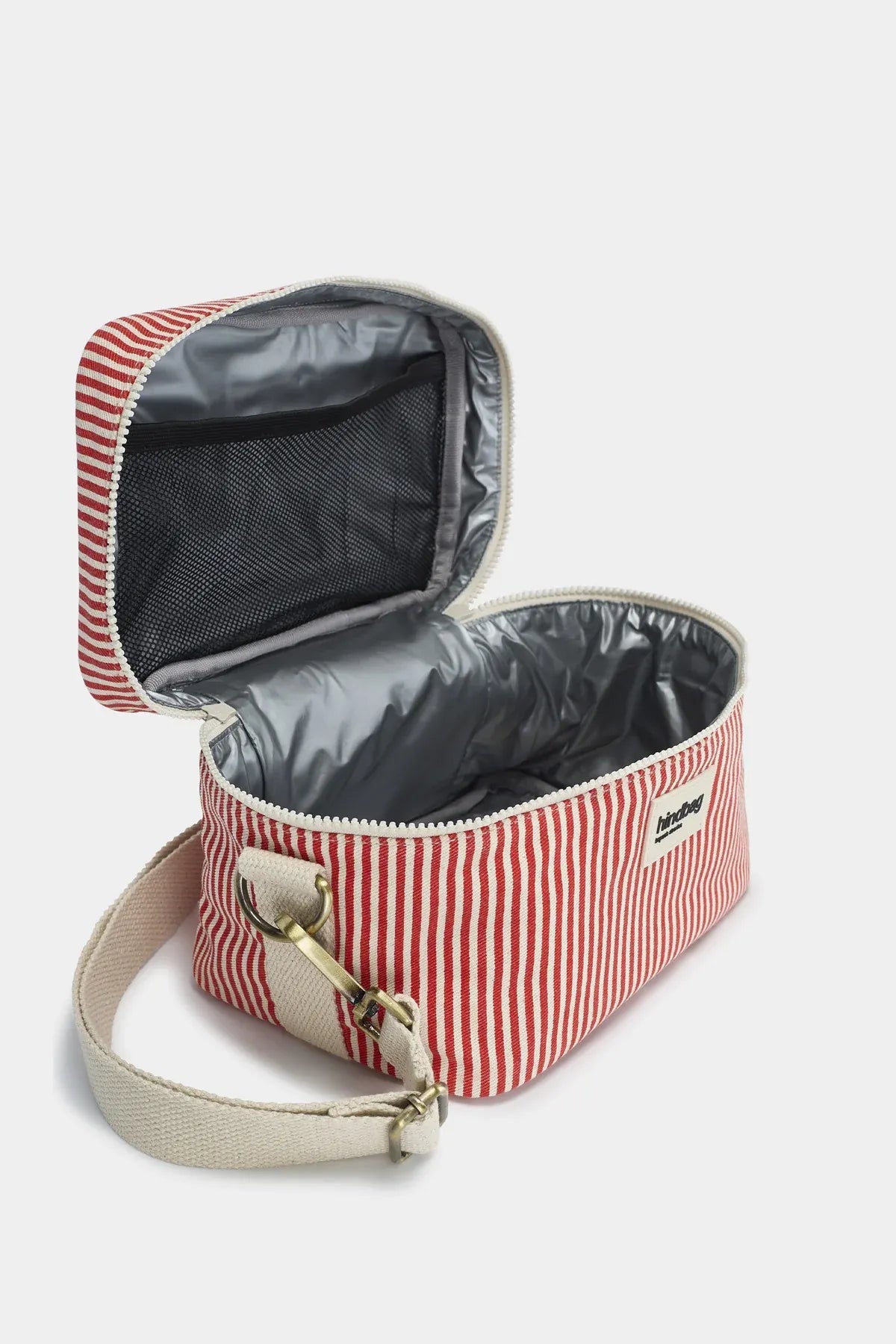 Hindbag - IGOR Kühltasche • Feine Streifen Rot - ROSA ECK