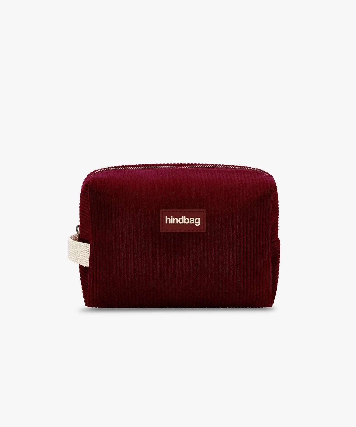 Hindbag - LEON Kulturbeutel • Cord Bordeauxrot - ROSA ECK