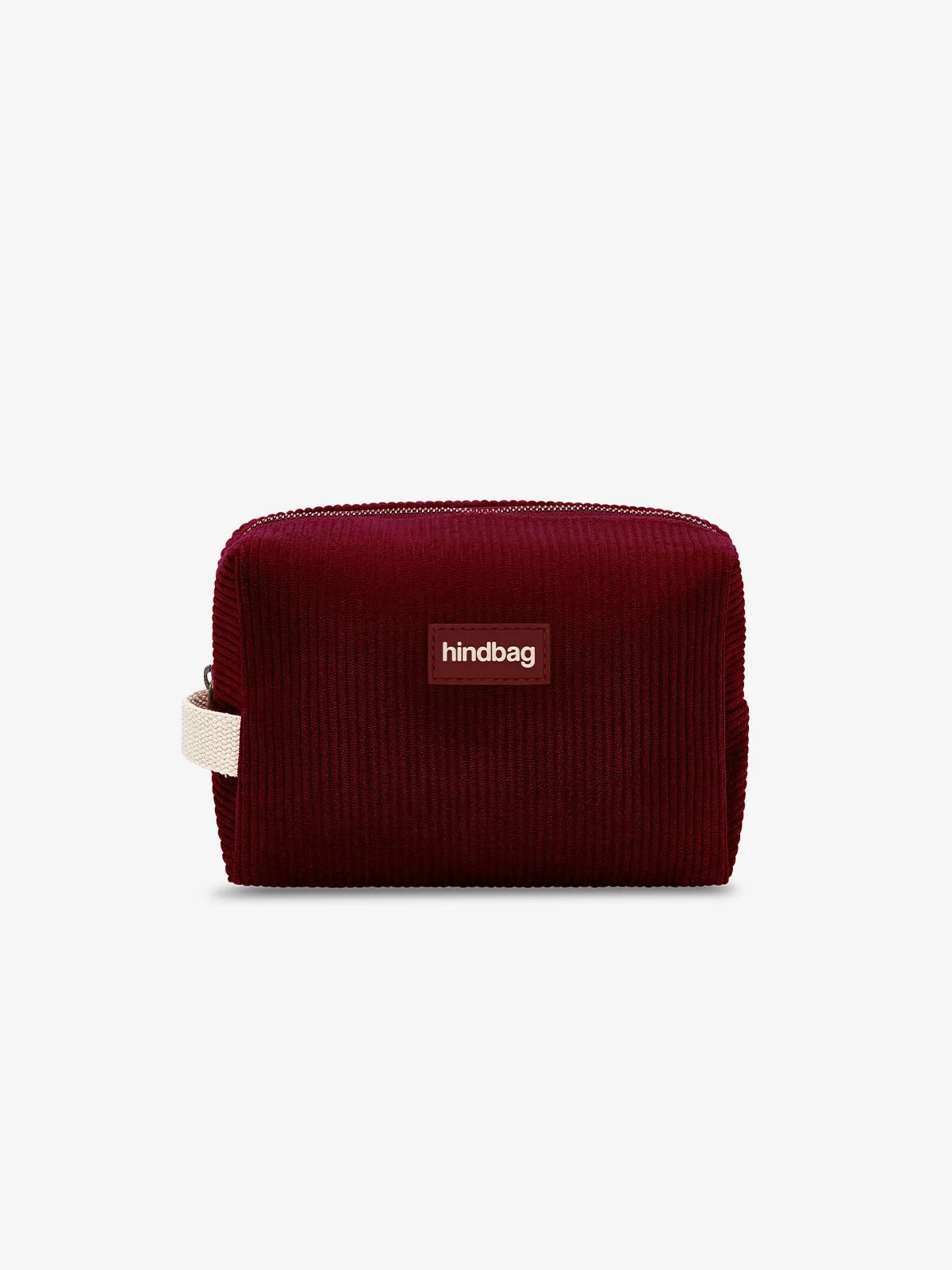 Hindbag - LEON Kulturbeutel • Cord Bordeauxrot - ROSA ECK