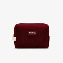 Hindbag - LEON Kulturbeutel • Cord Bordeauxrot - ROSA ECK