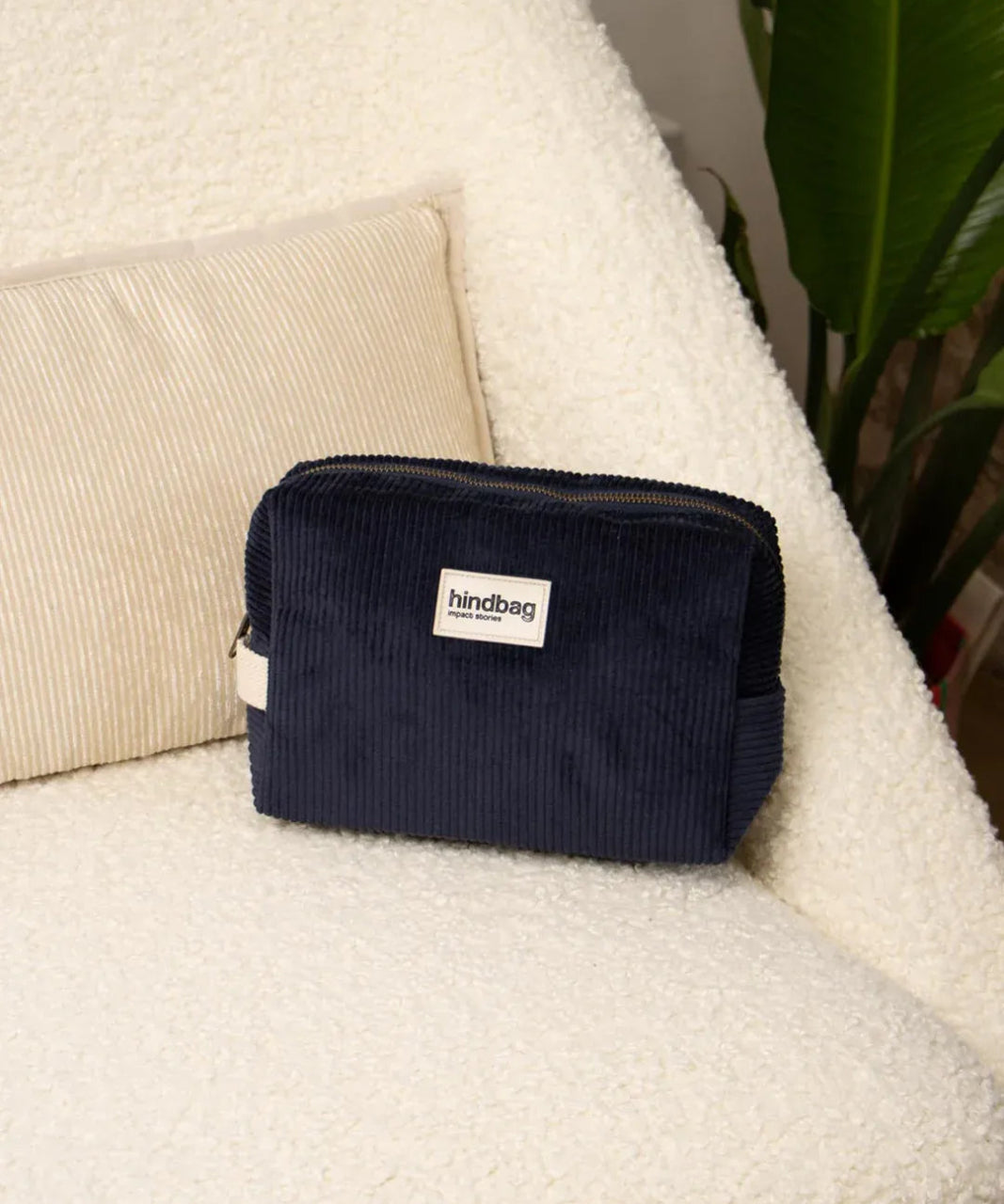 Hindbag - LÉON Kulturbeutel • Cord Marineblau - Kulturbeutel - ROSA ECK
