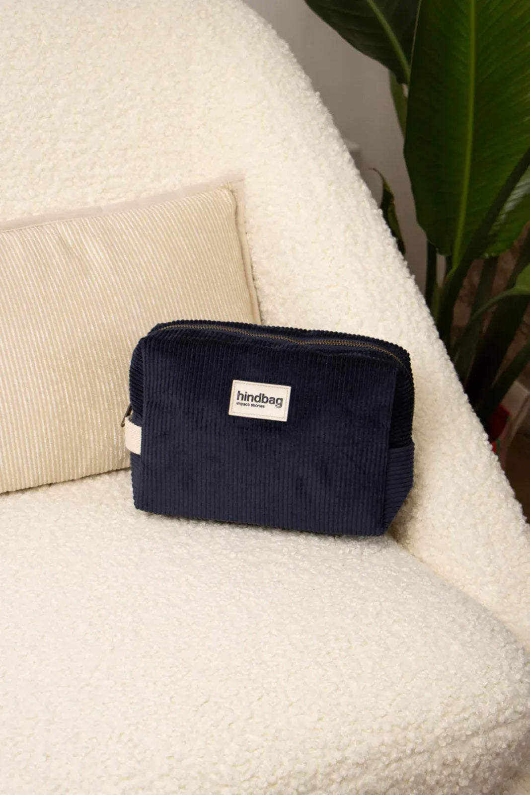 Hindbag - LÉON Kulturbeutel • Cord Marineblau - Kulturbeutel - ROSA ECK