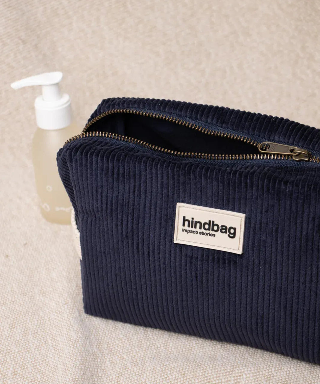 Hindbag - LÉON Kulturbeutel • Cord Marineblau - Kulturbeutel - ROSA ECK