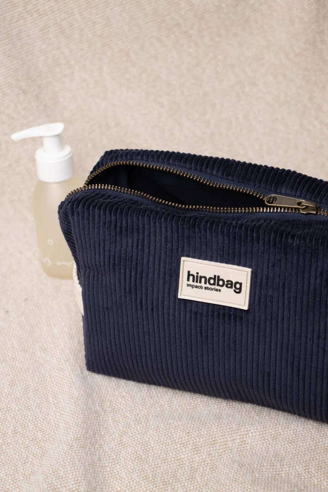Hindbag - LÉON Kulturbeutel • Cord Marineblau - Kulturbeutel - ROSA ECK