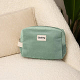 Hindbag - LÉON Kulturbeutel • Cord Mintgrün - Kulturbeutel - ROSA ECK