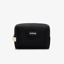 Hindbag - LEON Kulturbeutel • Cord Schwarz - ROSA ECK