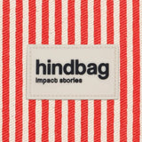 Hindbag - LEON Kulturbeutel • Feine Streifen Rot - ROSA ECK