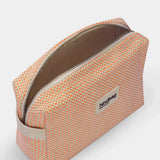 Hindbag - LEON Kulturbeutel • Geflochten Koralle - ROSA ECK