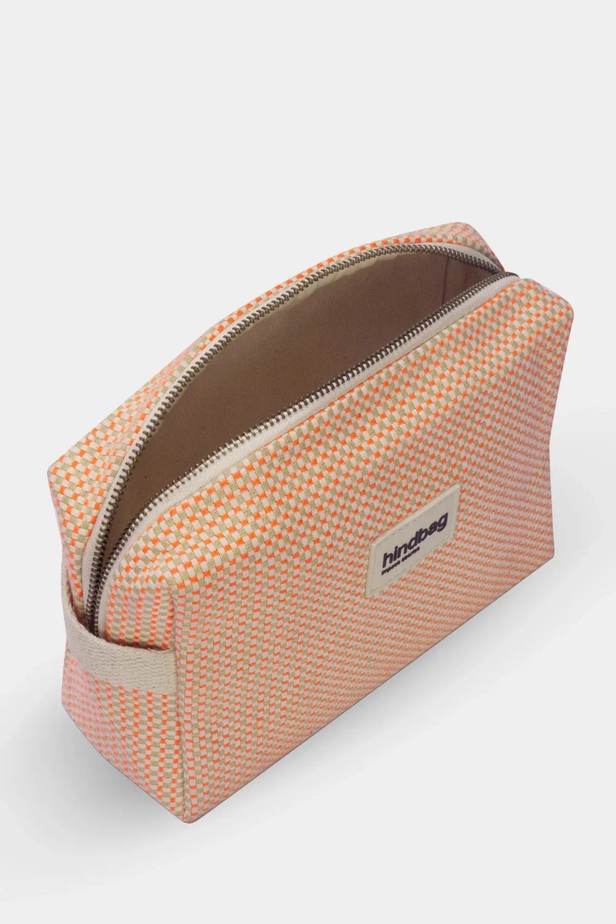 Hindbag - LEON Kulturbeutel • Geflochten Koralle - ROSA ECK