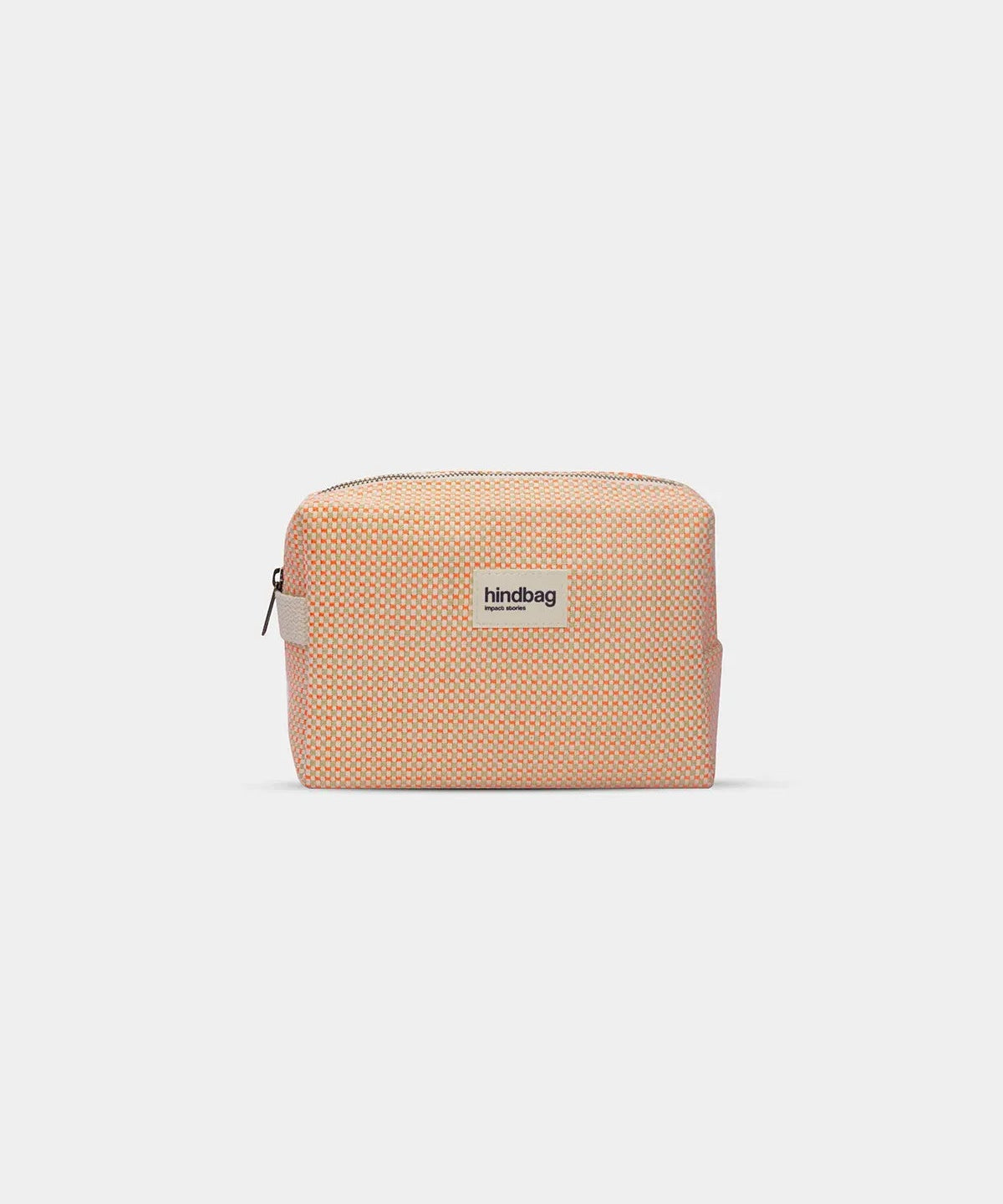 Hindbag - LEON Kulturbeutel • Geflochten Koralle - ROSA ECK