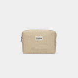 Hindbag - LEON Kulturbeutel • Geflochten Naturweiß - ROSA ECK