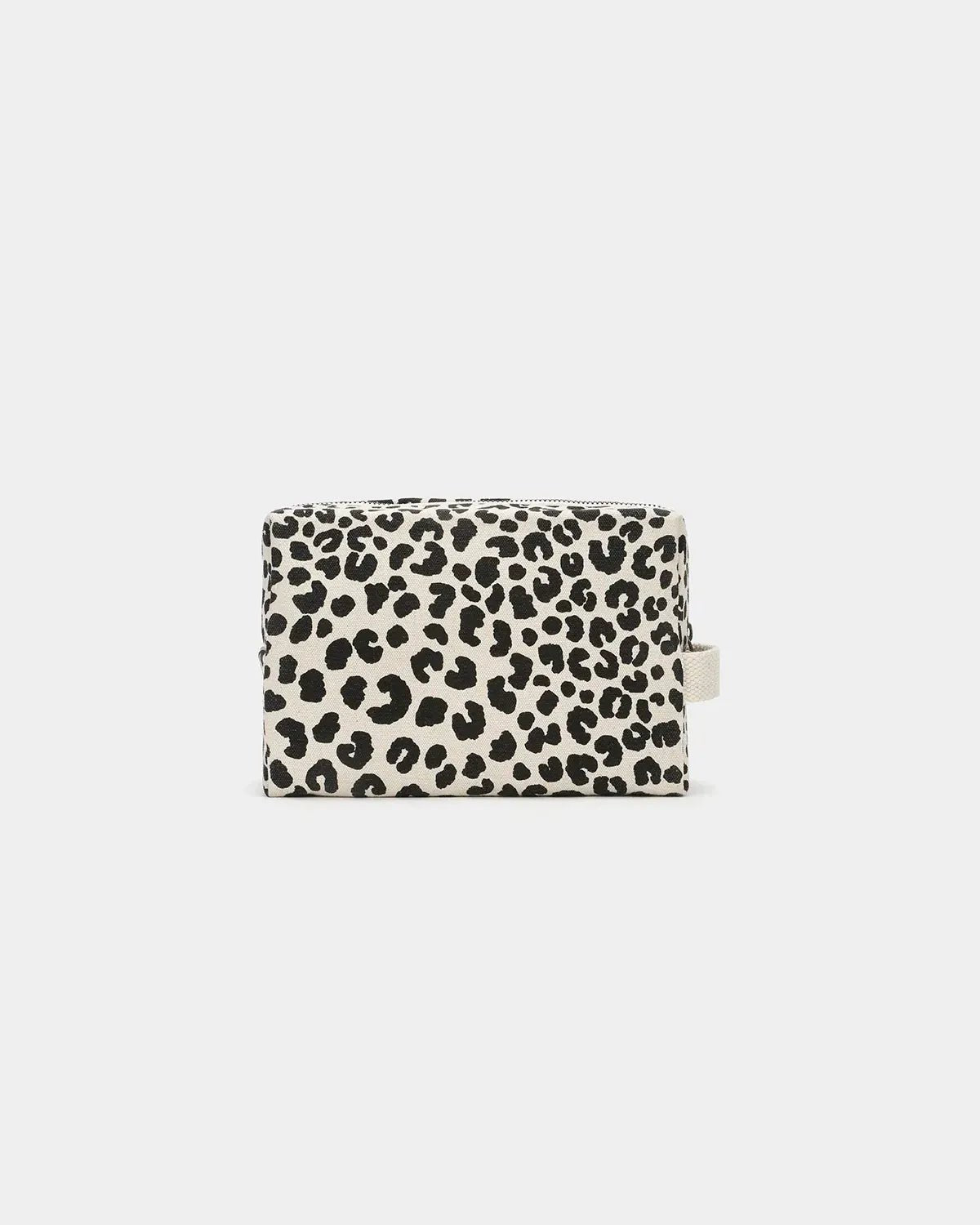 Hindbag - LEON Kulturbeutel | Naturweiß Leopard - Beutel - ROSA ECK Concept Store