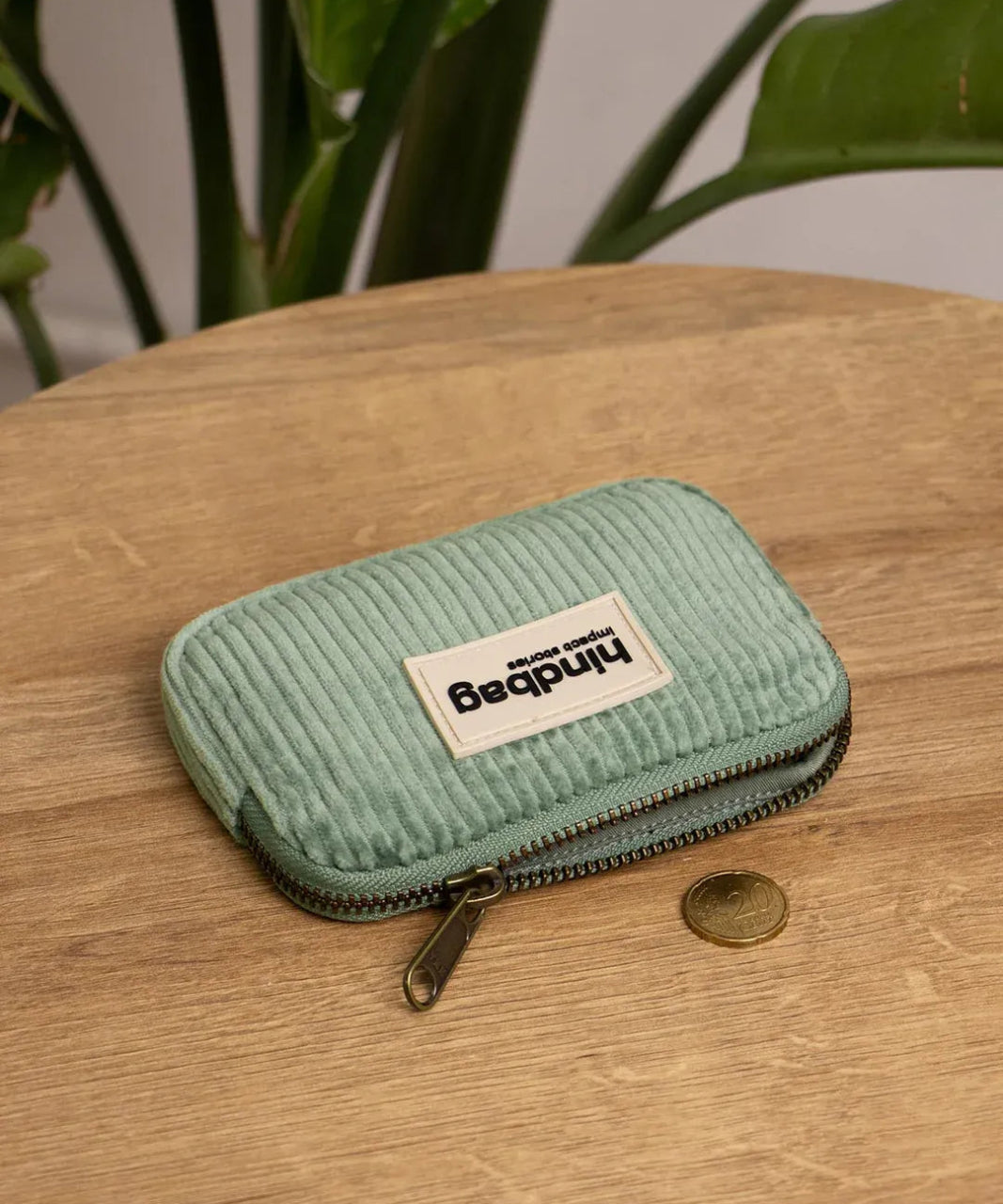 Hindbag - LILI Geldbeutel • Cord Mintgrün - Geldbeutel - ROSA ECK