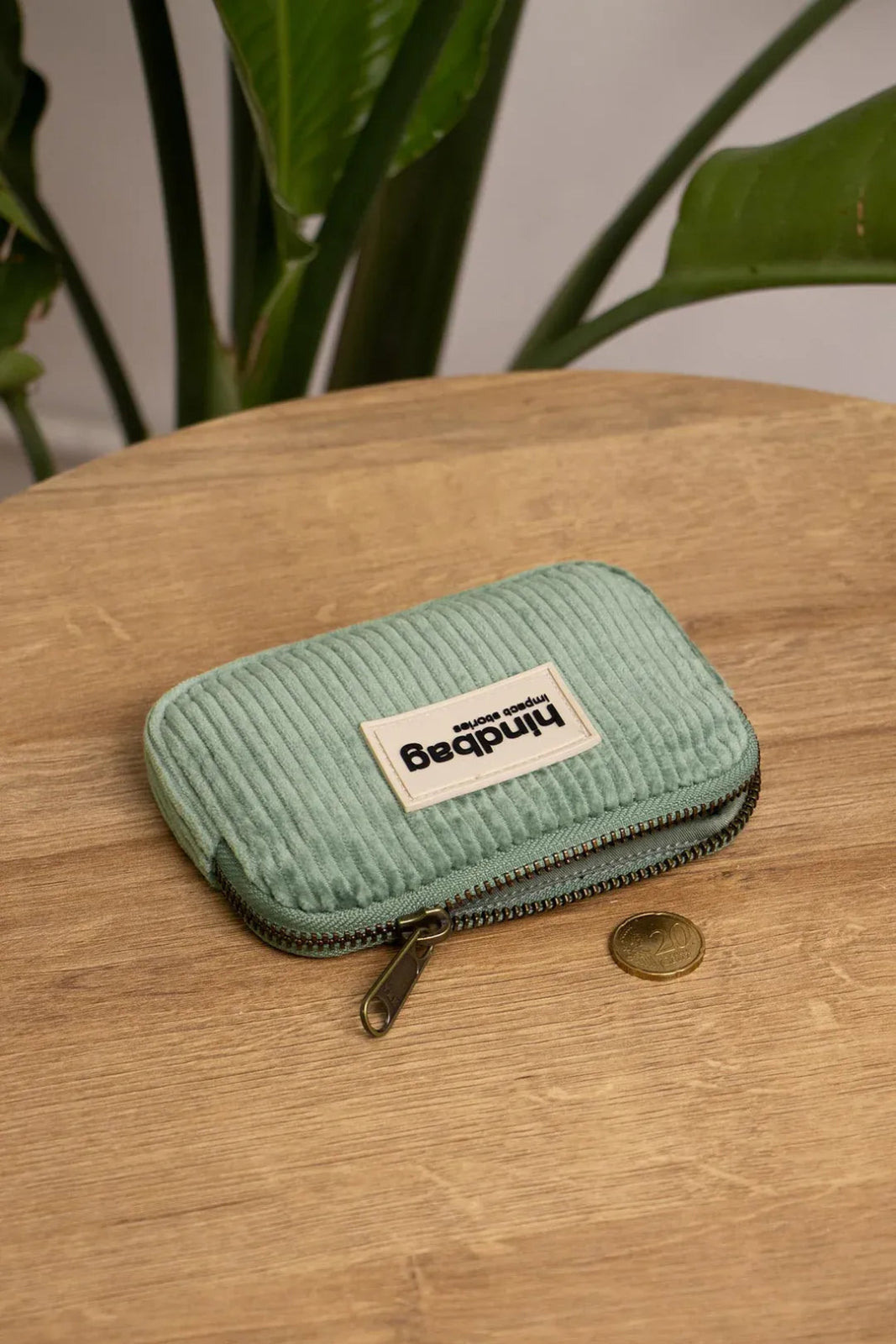 Hindbag - LILI Geldbeutel • Cord Mintgrün - Geldbeutel - ROSA ECK