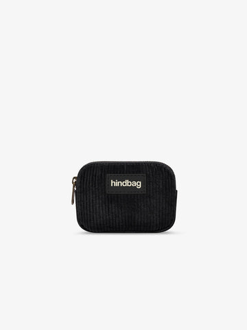Hindbag - LILI Geldbeutel • Cord Schwarz - ROSA ECK