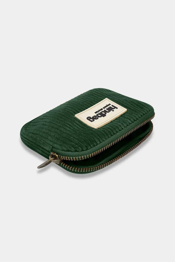 Hindbag - LILI Geldbeutel • Cord Tannengrün - Geldbeutel - ROSA ECK