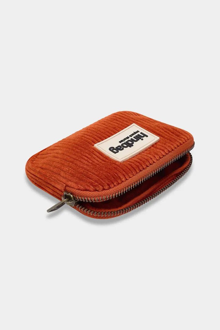 Hindbag - LILI Geldbeutel • Cord Ziegelrot - Geldbeutel - ROSA ECK