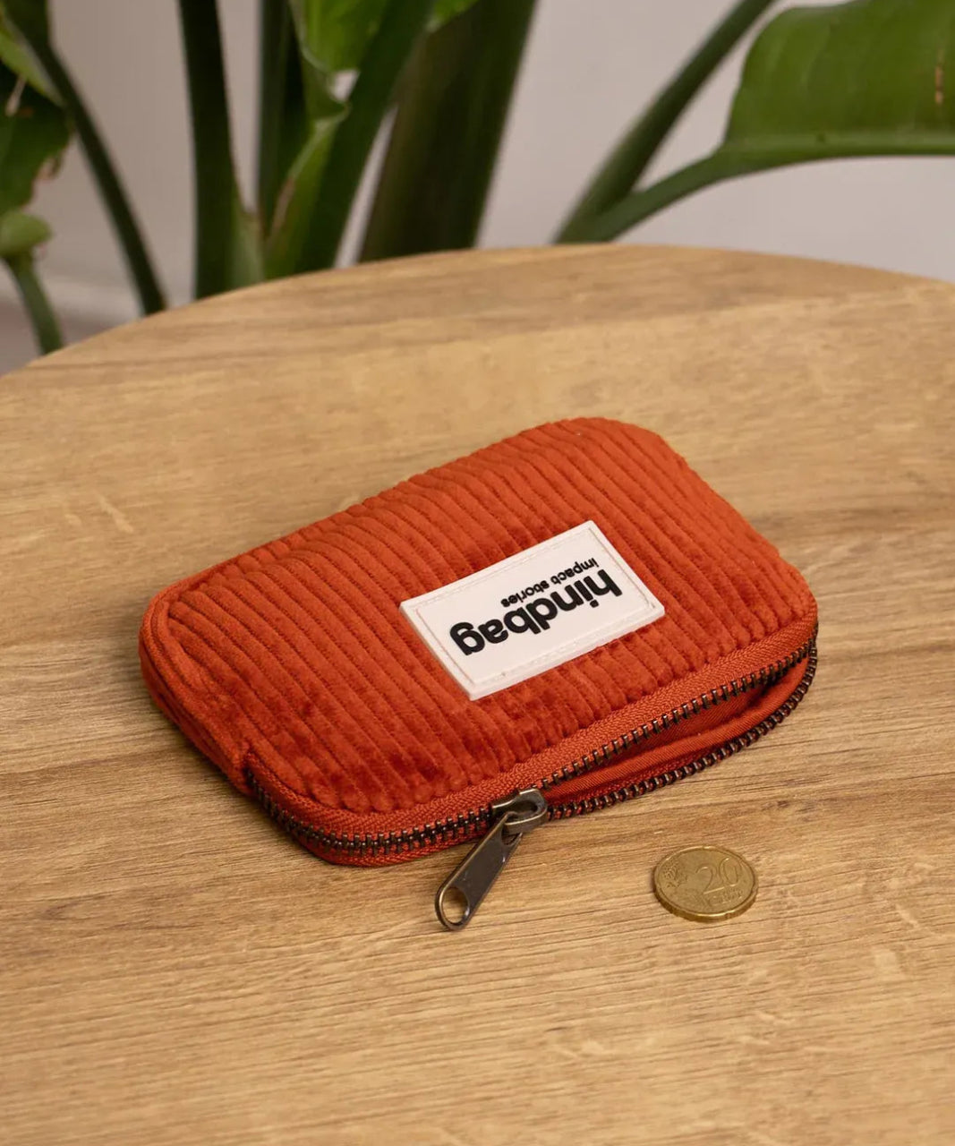Hindbag - LILI Geldbeutel • Cord Ziegelrot - Geldbeutel - ROSA ECK