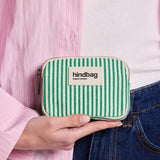 Hindbag - LILI Geldbeutel • Feine Streifen Grün - ROSA ECK