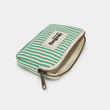 Hindbag - LILI Geldbeutel • Feine Streifen Grün - ROSA ECK
