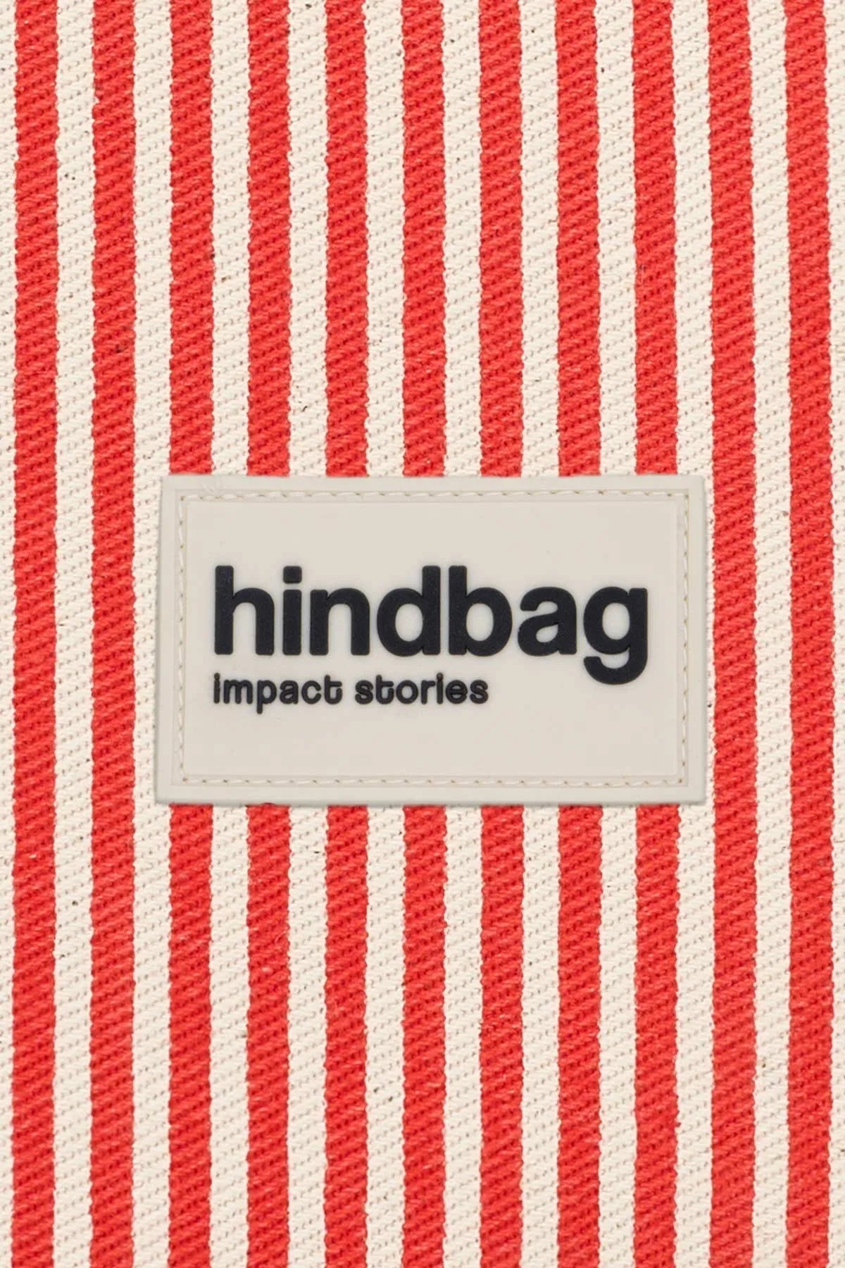 Hindbag - LILI Geldbeutel • Feine Streifen Rot - ROSA ECK