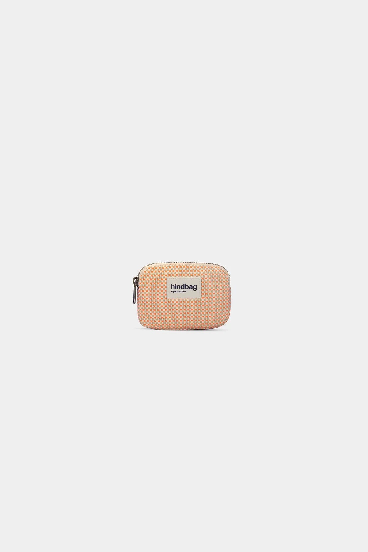 Hindbag - LILI Geldbeutel • Geflochten Koralle - ROSA ECK