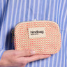 Hindbag - LILI Geldbeutel • Geflochten Koralle - ROSA ECK