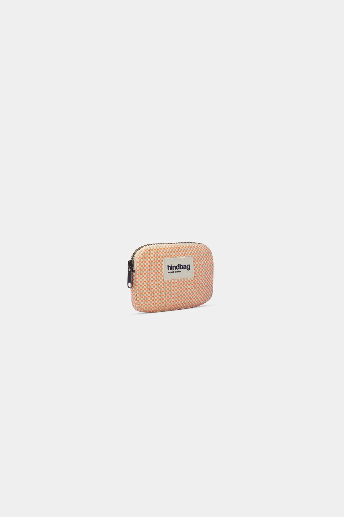 Hindbag - LILI Geldbeutel • Geflochten Koralle - ROSA ECK