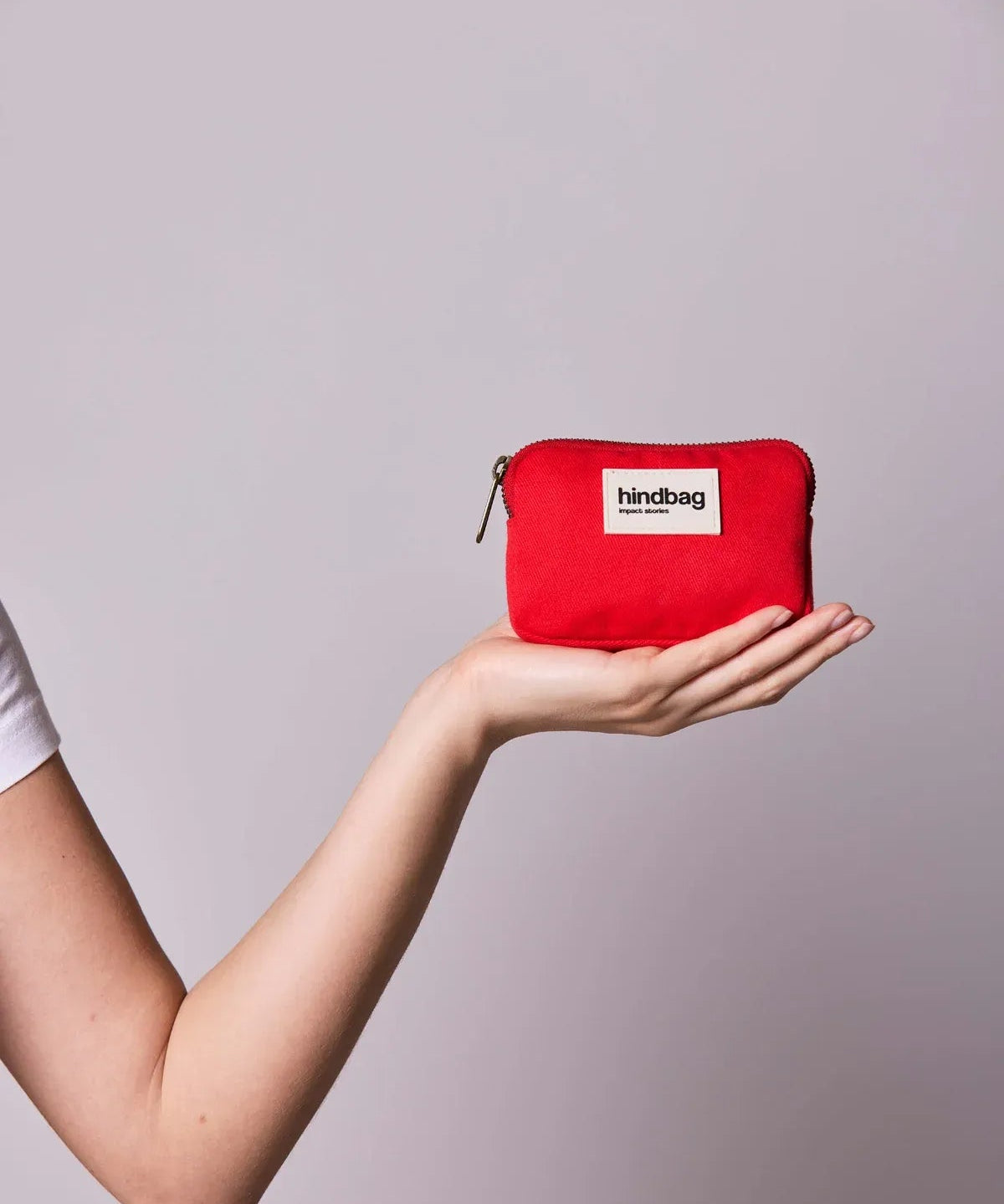 Hindbag - LILI Geldbeutel • Herz Karmin - ROSA ECK