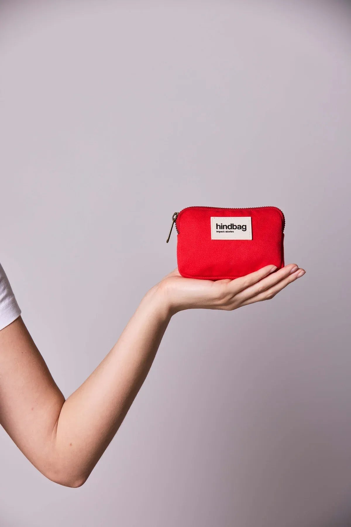 Hindbag - LILI Geldbeutel • Herz Karmin - ROSA ECK