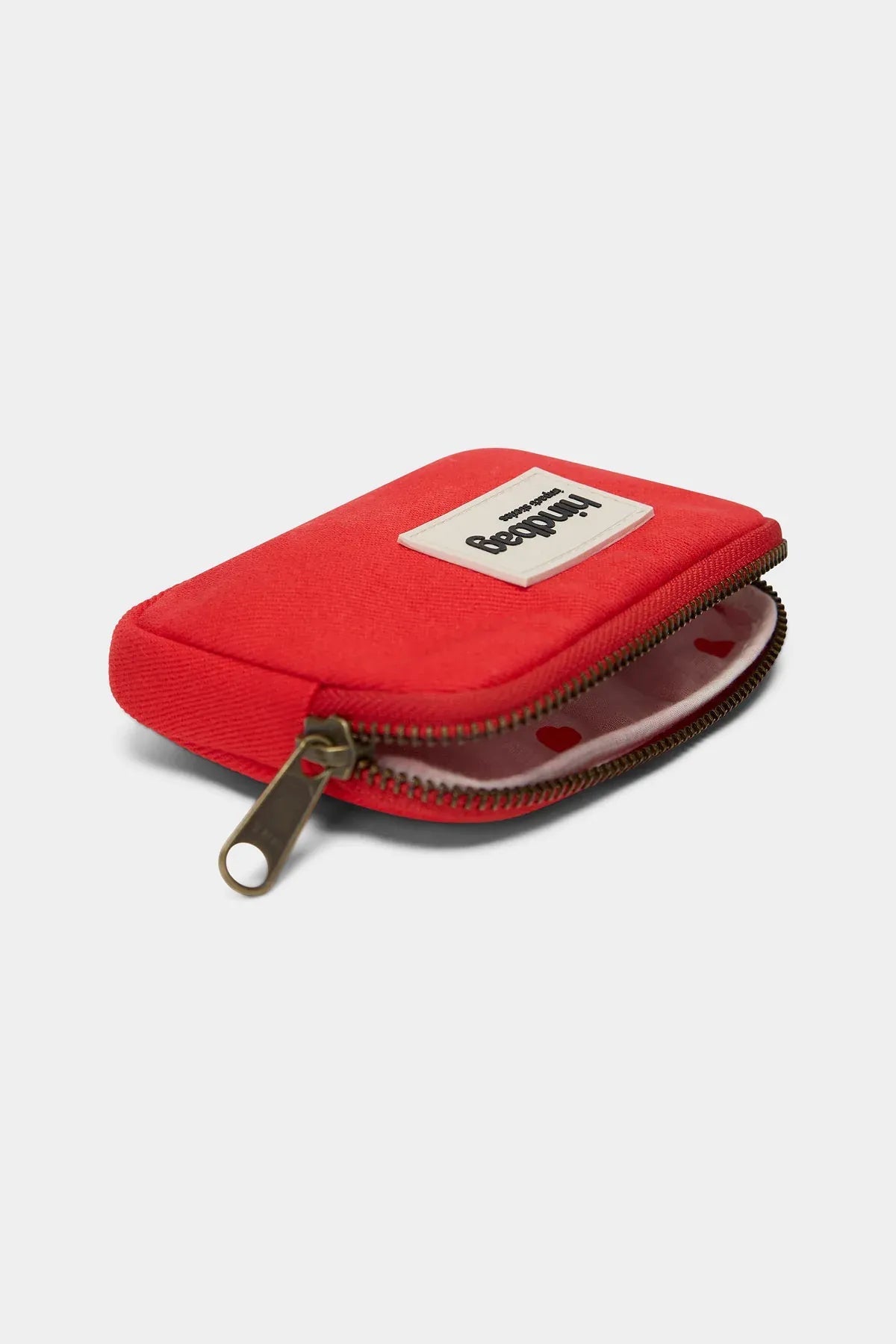 Hindbag - LILI Geldbeutel • Herz Karmin - ROSA ECK
