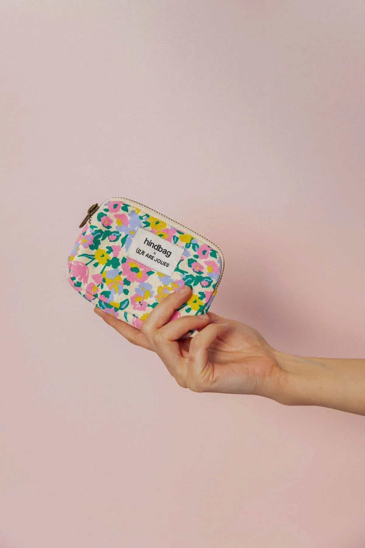 Hindbag - LILI Geldbeutel • Pastel Bloom - ROSA ECK