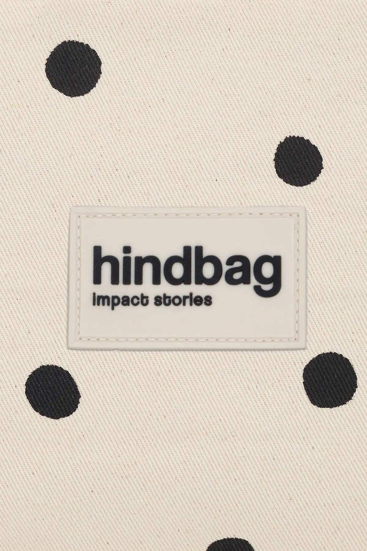 Hindbag - LILI Geldbeutel • Punkte Naturweiß - ROSA ECK