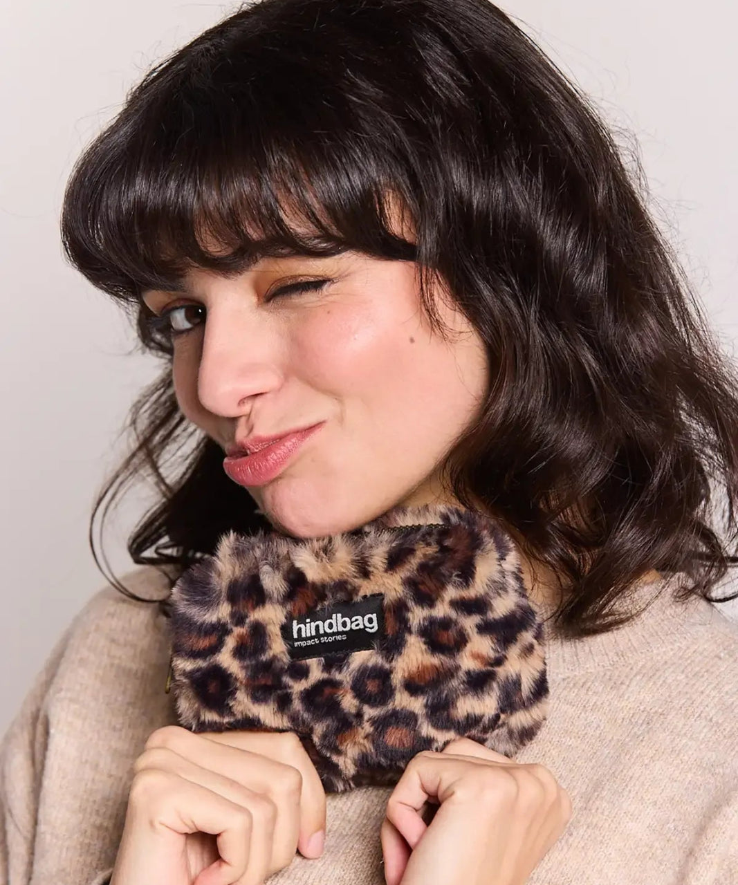 Hindbag - LILI Geldbeutel • Teddy Leopard - Geldbeutel - ROSA ECK