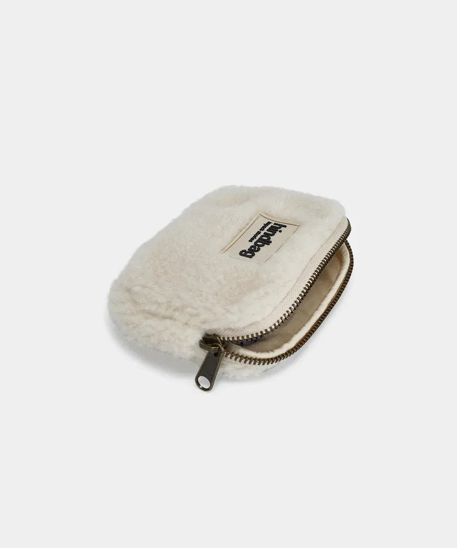 Hindbag - LILI Geldbeutel • Teddy Weiß - Geldbeutel - ROSA ECK