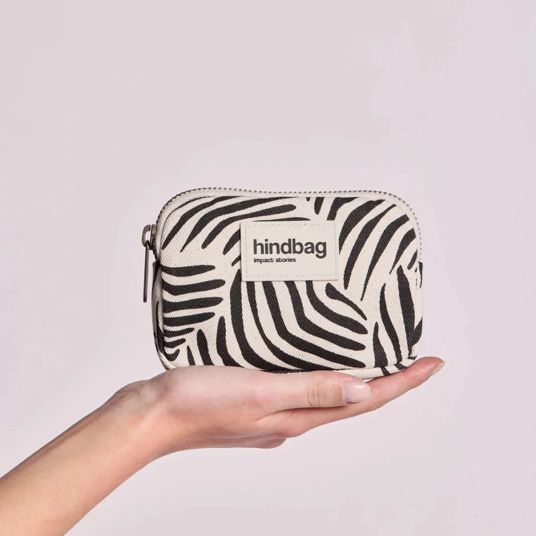 Hindbag - LILI Geldbeutel • Zebra Naturweiß - Geldbeutel - ROSA ECK