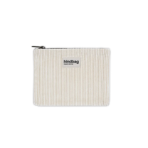 Hindbag - LOU Etui/Mäppchen | Velours Cord Weiß - ROSA ECK - Weiß, ,