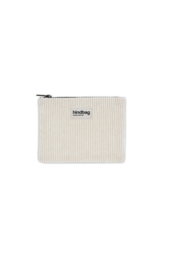 Hindbag - LOU Etui/Mäppchen | Velours Cord Weiß - ROSA ECK - Weiß, ,