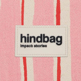 Hindbag - LOU Etuis/Mäppchen • Breite Streifen Rosa/Rot - ROSA ECK