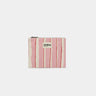 Hindbag - LOU Etuis/Mäppchen • Breite Streifen Rosa/Rot - ROSA ECK