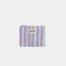Hindbag - LOU Etuis/Mäppchen • Breite Streifen Violet/Grün - ROSA ECK