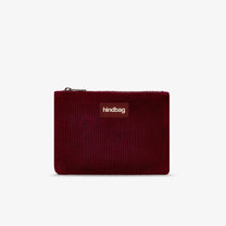 Hindbag - LOU Etuis/Mäppchen • Cord Bordeauxrot - ROSA ECK